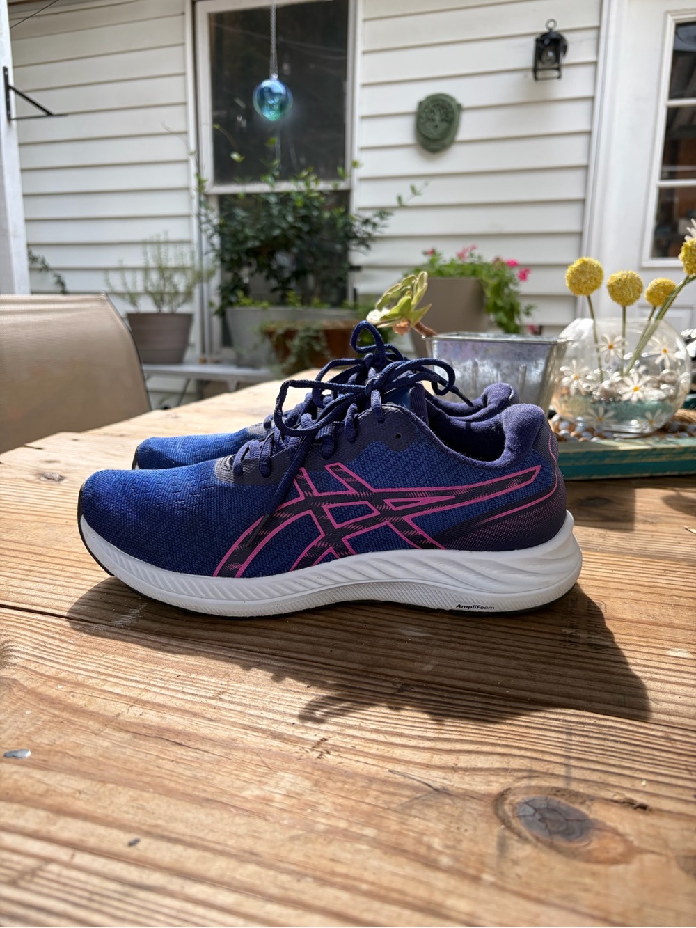 ASICS GEL-Contend 7 Women’s Size 9 Blue Pink Running Athletic Shoes